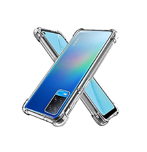 Image of COVERBLACK Rubber Back Cover for Vivo Oppo CPH2263 / A74 5G - Transparent