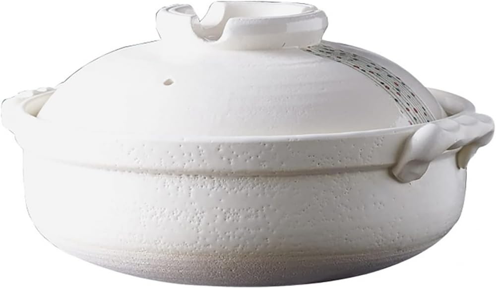 Clay Casserole Chinese Clay Pot Cooking Pot with Lid Casserole Ceramic Stew Pot For Soup Dry Firing Clay Pot Household High Temperature Resistant Fully Glazed Ancient Earthenware Pot