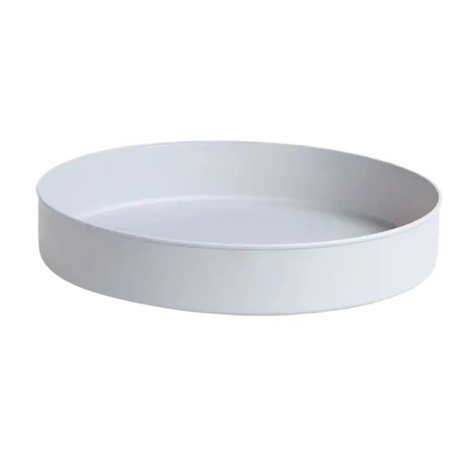 RUWLFE 2Pcs Rotating Cabinet Organizer Kitchen Bathroom Cosmetic Turntable Storage Tray Non-Slip Spice Round Rack Plate for Kitchen, Cabinet(Grey)