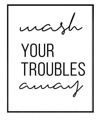 GNG Funny Bathroom Wall Art Citas Posters Decor Inspirational – A4 – La mejor reacción en la casa