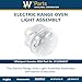 Whirlpool W11594027 OEM Electric Range Oven Light Assembly Replacement Part, Multicolor