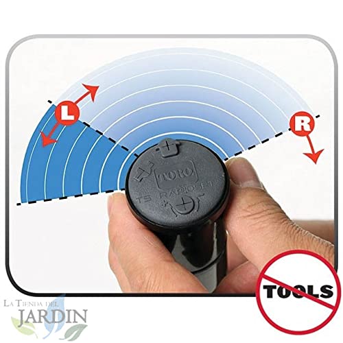 Suinga Set di 5 Irrigatori a turbina T5T RS. Portata da 7,6 a 15,2 metri. Filettatura femmina da 3/4", angolo regolabile