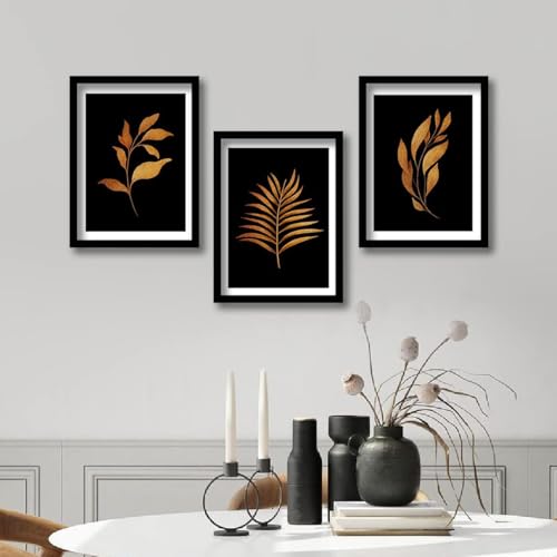 Image of kotart Modern Art Wall Paintings with Frame - Wall Posters /Paintings with Frame for Living Room - Framed Wall Art Painting /Hangings Set of 3 (Art 8, 19x25 inch)