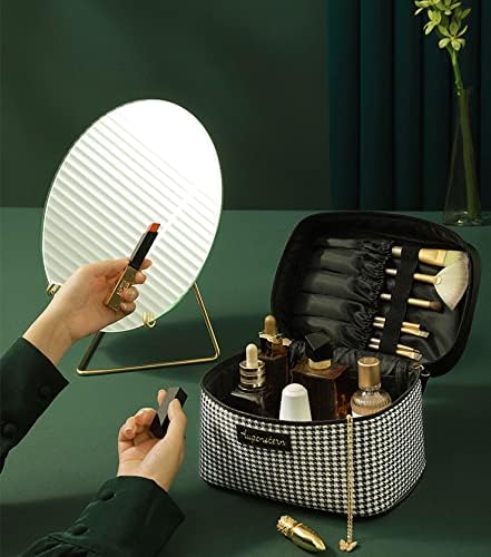 Image of Handcuffs Makeup Bag Cosmetic Organizer Toiletry Storage Pouch (Black)