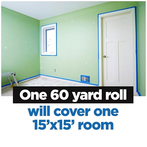 Image of ScotchBlue Original Multi-Surface Painters Tape, 1 Inch Wide (0.94 in. x 60 Yds), 6 Rolls, Blue Paint Tape Protects Surfaces and Removes Easily, Masking Tapes for Indoor and Outdoor Use (2090-24EP6)