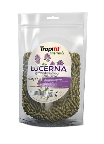 TROPIFIT Naturals Luzerne GRANULÉE 600g - Alimento extrudé pour Lapins, Hamsters, Chinchillas et...