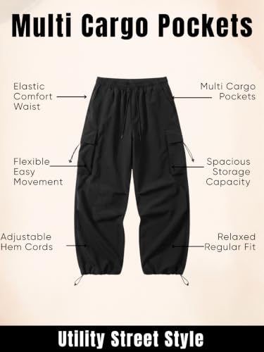 Image of GRECIILOOKS Men's Cargo Pants | 4 Pocket Cotton Cargo Joggers for Men | Loose Fit Stylish Pant with Pockets | Casual Baggy Trousers & Streetwear Lower