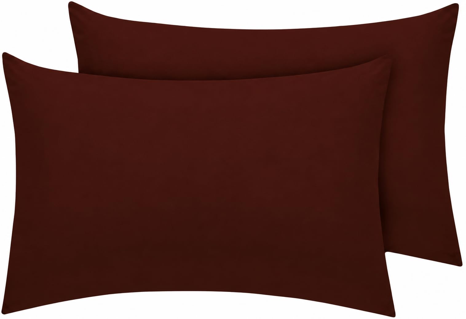 Nightzone Chocolate Pillowcase Pack Of 2 Housewife Luxury Percale Pillowcase 50X75cm 100% Polycotton Plain Dyed Pillow Cases (50 X 75 Cm, )