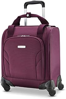Samsonite Underseat Carry-On Spinner with USB Port, Purple, One Size