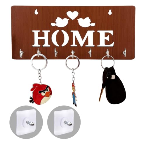 Sehaz Artworks Wooden Key Holder 7 Hooks