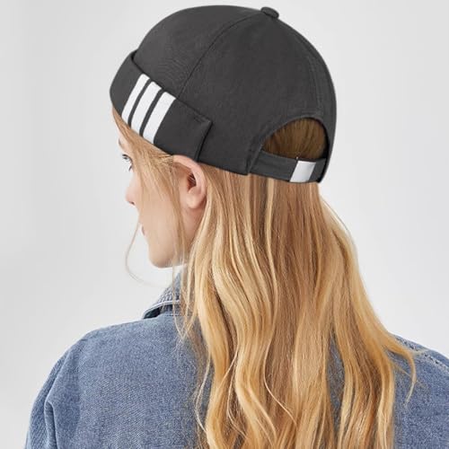 Image of Dome Brimless Hats for Women Men Beanie Docker Cap Sailor Skull Cap