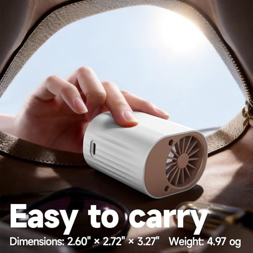 Ventilador de clip para coche sin aspas Foluu con pantalla LED y 199 velocidades 8