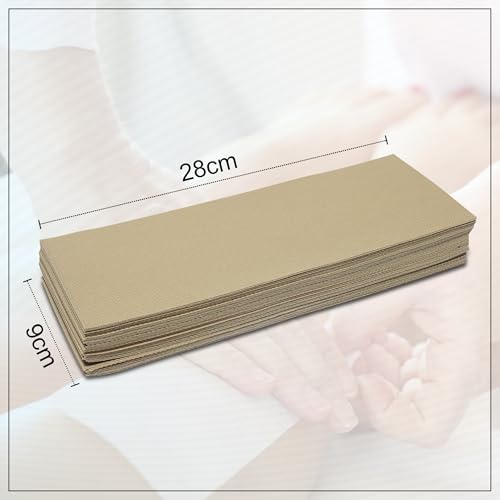 Image of GLUN Wax Strips for Smooth Skin Without Wax, 140 Piece Pack Beige Colour, Hair-Free Skin Gentle & Effective Hair Removal Non-Woven Strips Pack