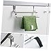 ARTIBETTER Bar Polished Chrome Double Towel Rack Over Cabinet Door Stainless Steel No Tools