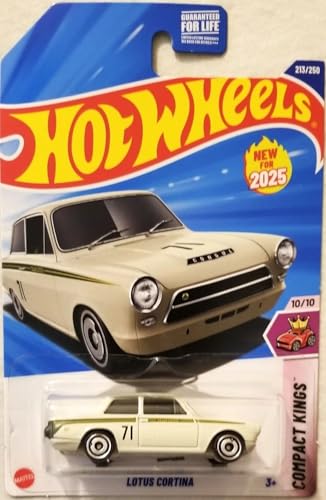 Hot Wheels Lotus Cortina Die-Cast 1:64 Beige 2025 miniatura 1