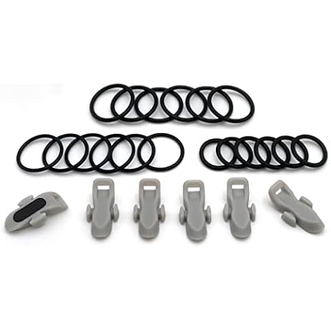 DRAGONtail Ultimate Tenkara Line Keepers (6 Pack) (Light Grey) Cover