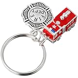 Porte-clés pompier pour homme : un design original qui attire le regard et peut servir de petit cadeau à offrir à vos amis ou de pendentif à accrocher à un sac