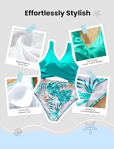 PATPAT Family Matching Swimsuits Swimwear Set for Couples Mommy and Me Striped Spliced Bathing One-Piece Swimsuits