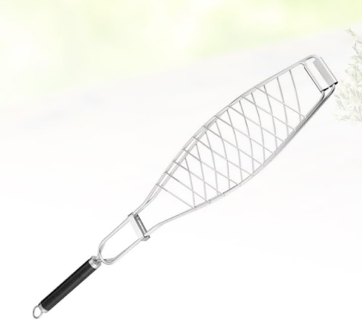 Stainless Steel Barbecue Grill Basket Flat for Fish and Bread image 4
