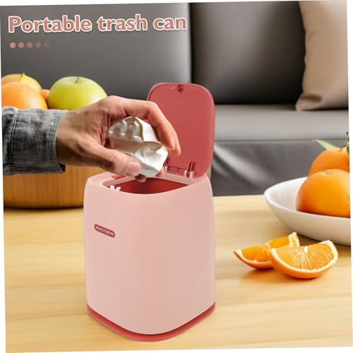 Poubelle de bureau avec couvercle anti-odeur pour table compacte de maison