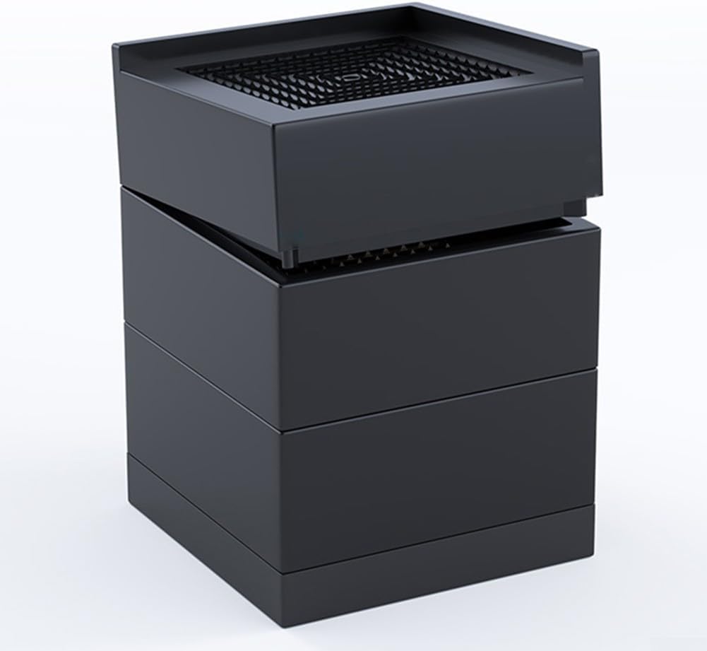 Stackable Plastic Furniture Risers for Chairs and Sofas – Anti-Slip, Noise-Reducing Chair Leg Pads & Floor Protector Pads, cm / 9. cm / 14 cm Heights(black-14CM)