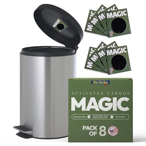 Natural Odor Fighter Activated Carbon Trash Can Odor Remover Filters