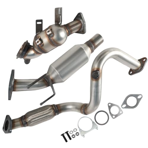 Panidarun Front & Rear and Exhaust Flex Pipe Catalytic Converter Kit Compatible with Chevrolet Trax 2015-2021 1.4L, Buick Encore 2013-2021 1.4L (EPA Compliant)