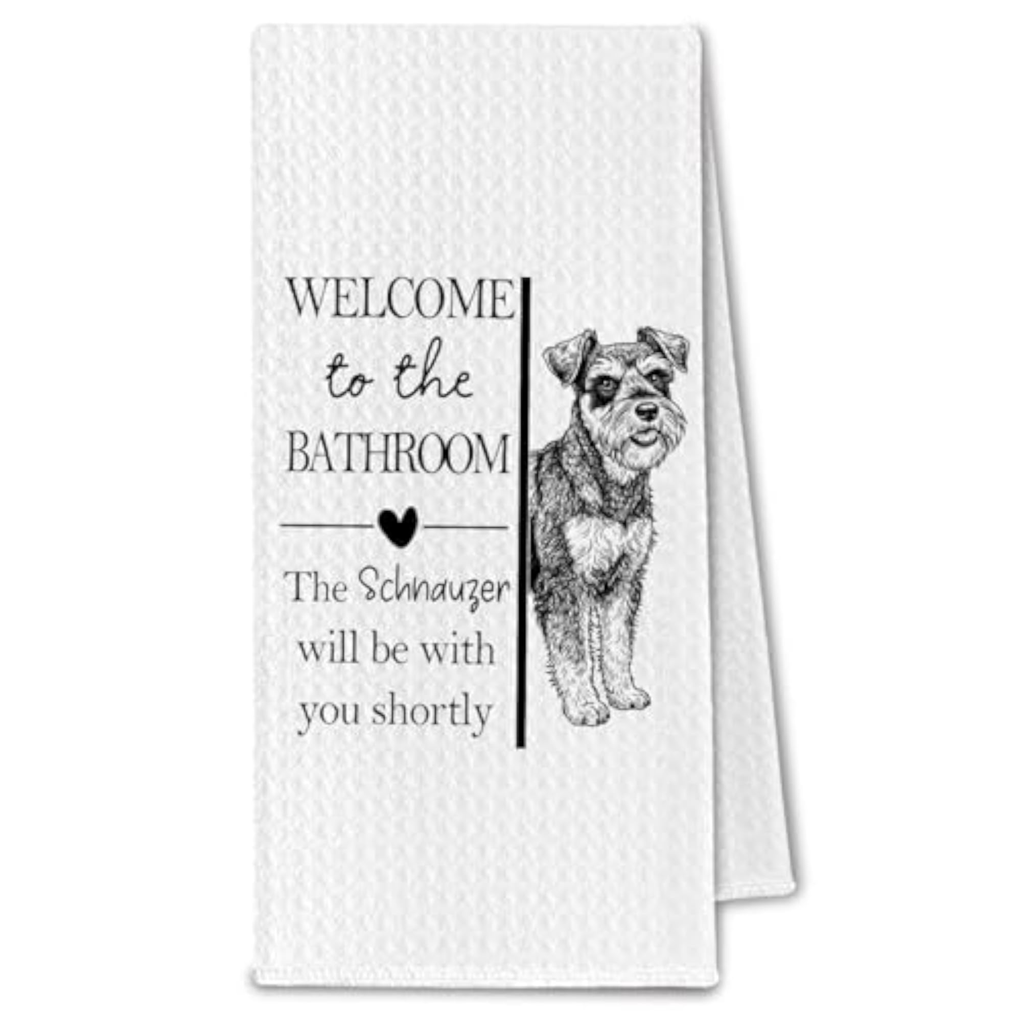 Schnauzer Bathroom Towels, 476