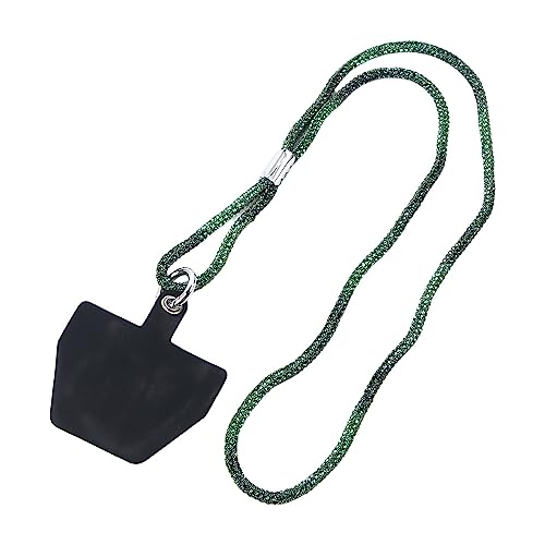 Vctitil Mobile Phone Straps Wrist Straps Adjustable Long Neck Strap Phones Case Accessories Camera Anti Lost Rhinestone Lanyard Accessories(Green)