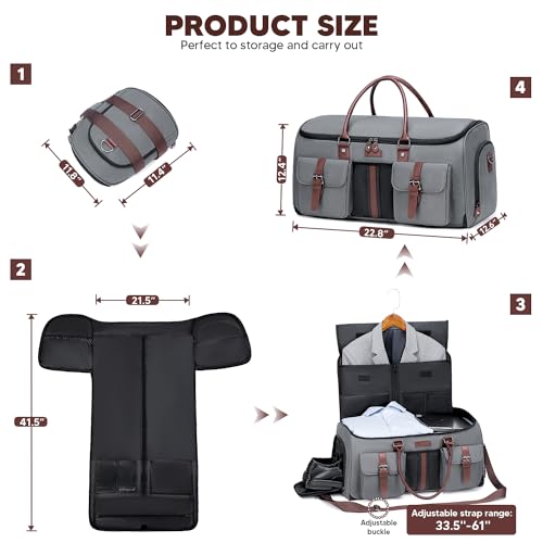 Vessgra PPGB01G Carry On Garment Bag For Travel thumb #4