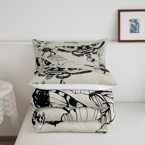 Image of Feelyou Gothic Skull Bedding Set Full Size for Kids Teens Adults
