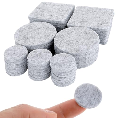 Abeillo 64 PCS Non Slip Furniture Pads Floor Protectors, Self Adhesive Felt Pads Chair Leg Pads, Anti Scratch Furniture Feet Protectors for Hardwood Floors