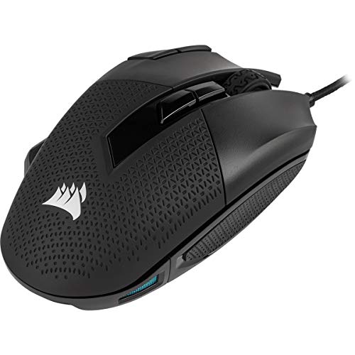 CORSAIR NIGHTSWORD RGB Wired Tunable FPS/MOBA Mouse da Gioco - 18.000 DPI - 10 Pulsanti Programmabili - Sistema di Peso - Compatibile con iCUE - PC, Mac, PS5, PS4, Xbox - Nero - Immagine 1