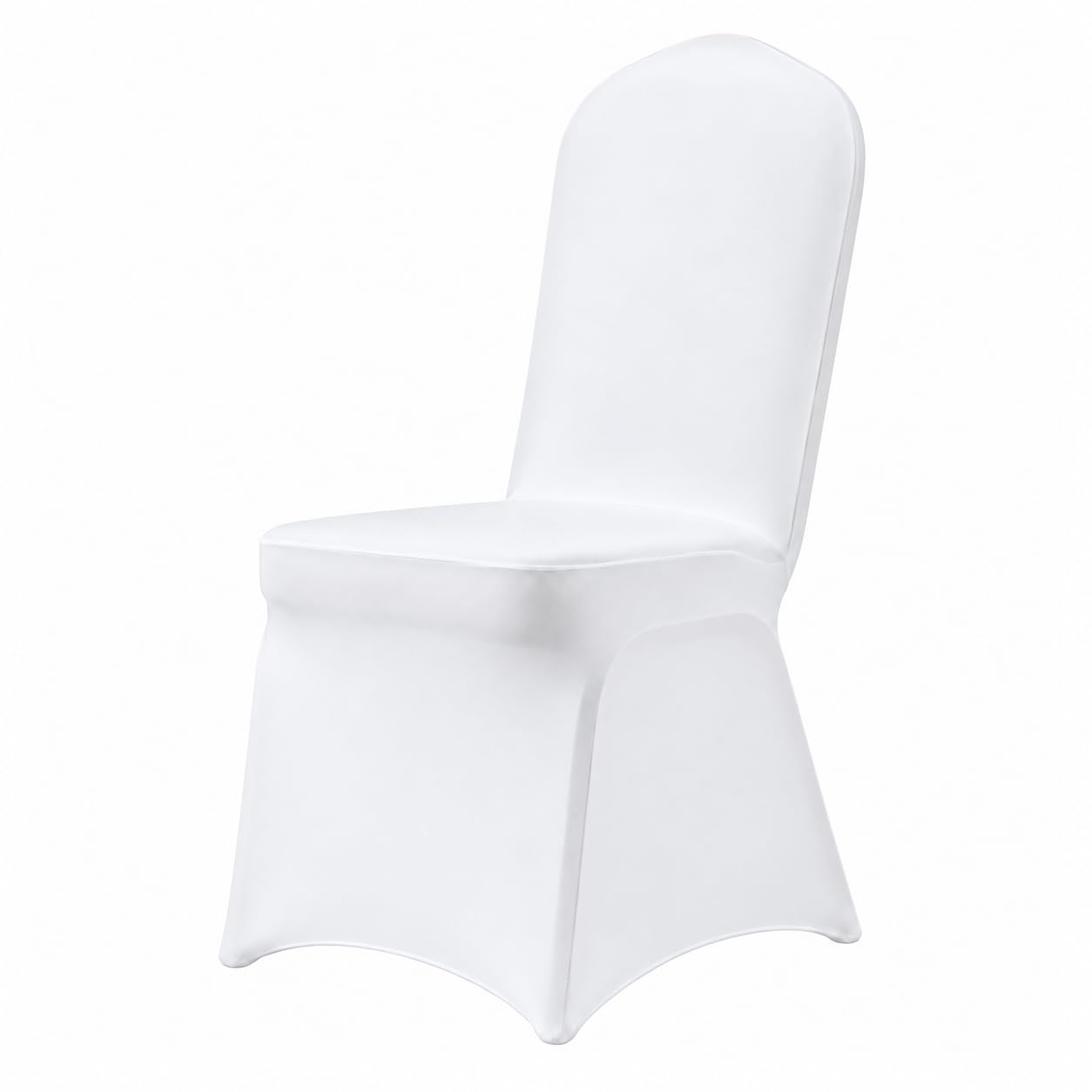 Photo 1 of VidaFete Classic Series 140GSM 100PCS Spandex Dining Chair Cover,White