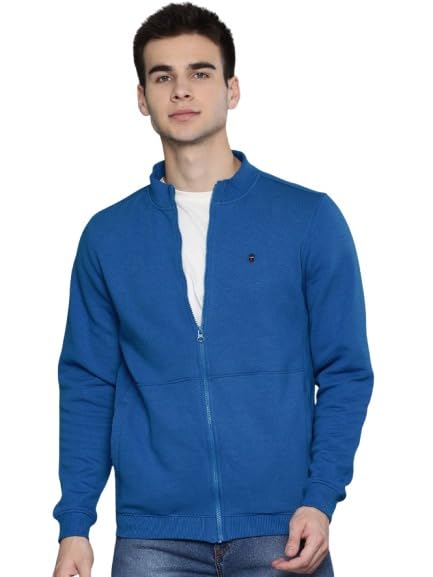Solid Full Sleeve Standard Length Winter Wear Zip-Up Jacket For Men's-picture-41