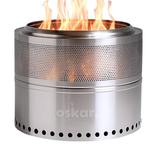 Oskar Feuerschale Edelstahl Ø50 cm | Feuerstelle für Garten & Terrasse | Robust, hitzebeständig & kâ€¦ – Miniatur