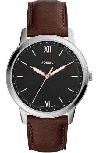 FOSSIL[�t�H�b�V��] fs5464 THE MINIMALIST THREE-HAND JAVA LEATHER WATCH �A�i���O �����Y �u���E�����U�[�r���v [���s�A���i]