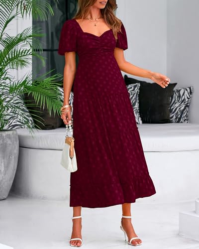 Btfbm Women Casual Summer Short Sleeve Midi Dresses Bohemian Floral Dress Formal Wedding Guest Long Dresses thumb #4