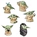 Nesloonp Star Wars Baby Yoda 6 Juegos de Juguetes Yoda para bebés, Lindos Mini Modelos, Decoraciones de Mesa Impermeables y a Prueba de óxido, Joyas de Star Wars Yoda