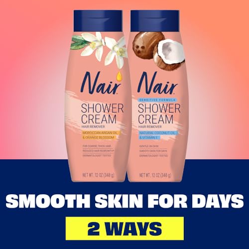 Nair Shower Cream Hair Remover With Moroccan Argan Oil And Orange Blossom, Body Hair Removal Cream For Women thumb #9