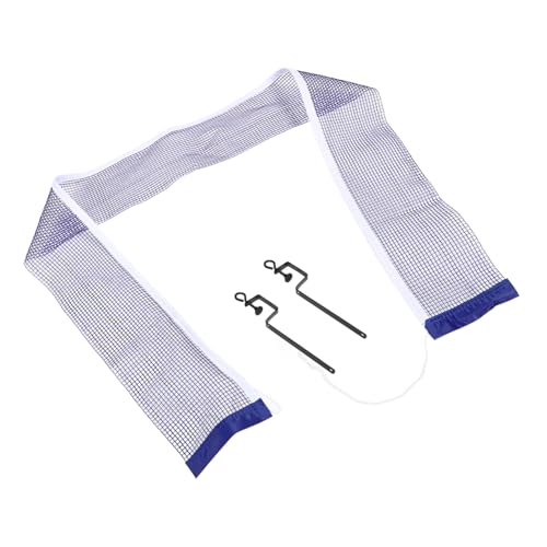 ibasenice Table Tennis Net Posts Portable Easy Setup Sturdy Multi-use Iron Polyester Training Tool