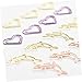 Angoily Pcs Metal Paper Clamp Dolphin Shape Paper Clips Note Organizers for Bookmarks Photo Signs