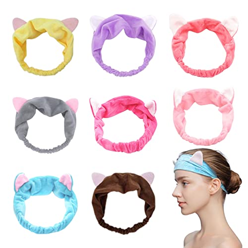 2 Fasce Per Capelli Con Orecchie Da Gatto In Pizzo Nere - Cerchietto Regolabile Con Filo Metallico Per Cosplay, Halloween E Feste In Maschera