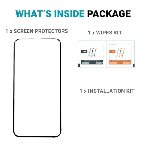 Image of FabeKee Tempered Glass Compatible for iPhone 16e | Front And Back Screen Guard With camera lens protector Edge To Edge Full Screen Coverage With Easy Installation Kit (3IN1)