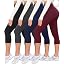 Capris - Black/Dark Grey/Navy Blue/Wine Red