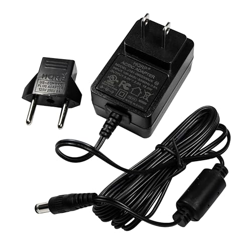 HQRP AC Adapter/Power Supply Compatible with Roland F-30, F-50, F-90, F-100, FP-2, FP-3, FP-4, FR-1, FR-2, FR-2B [UL Listed] + Euro Plug Adapter