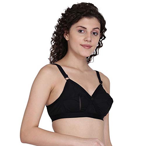 Image of Fashiol Women's-Girls Cotton Non Padded Non Wired Minimizer Bra Perf Multicolor 36D