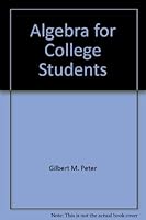 Algebra for College Students 0314203893 Book Cover