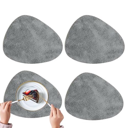 Napperon de Table,Napperon Résistant À La Chaleur pour Table De Cuisine | 4 Pièces à Double Face Essuyable Décoration Moderne pour Maison Appartement...