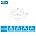 PATIKIL M4 Finish Countersunk Washer, 30pcs 13mm Dia. 3.2mm Tall Solid 304 Stainless Steel CNC Finish Cup Washer Screw Head Gasket for Industrial Construction